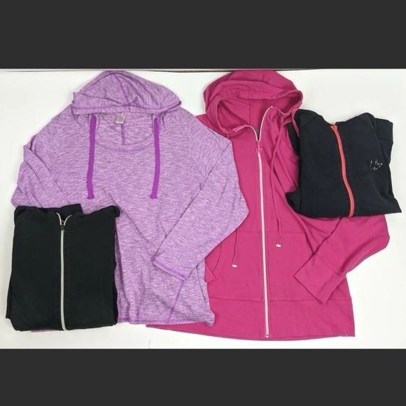 Lane Bryant Tops - Lane Bryant Active 14 16 Crown Zip Up Hoodies Lot